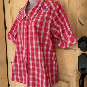 🚨🥷 bundle sale item ♥️Cowgirl Rodeo festival cowgirl plaid ranch style top